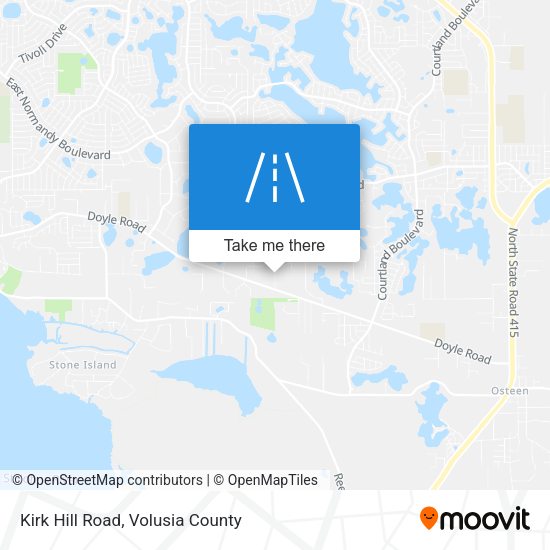 Kirk Hill Road map