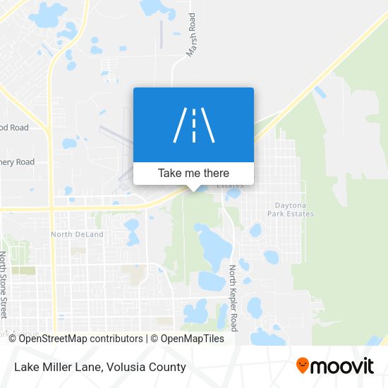 Lake Miller Lane map