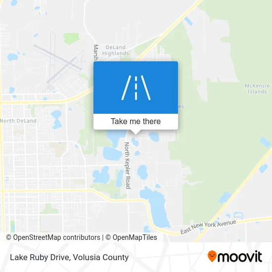 Lake Ruby Drive map