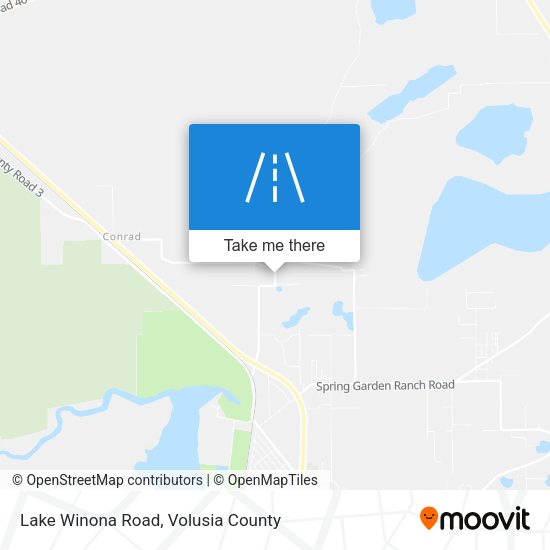 Lake Winona Road map
