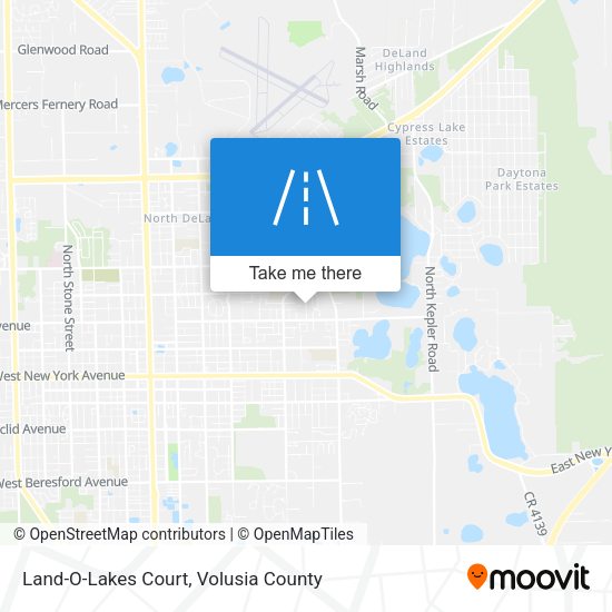 Land-O-Lakes Court map