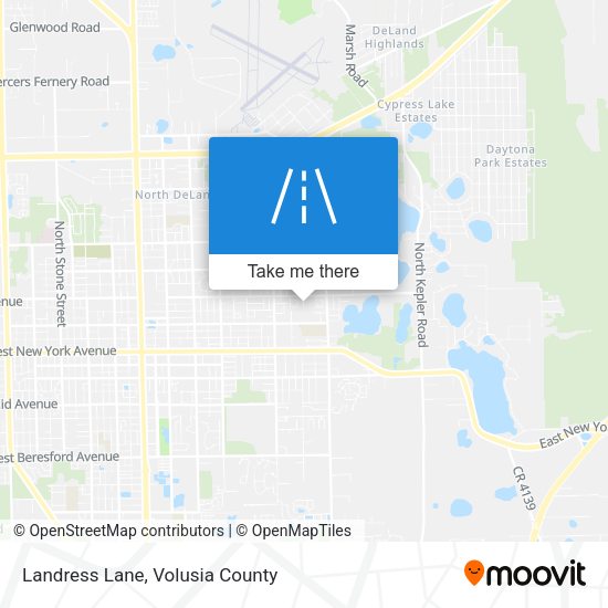 Landress Lane map