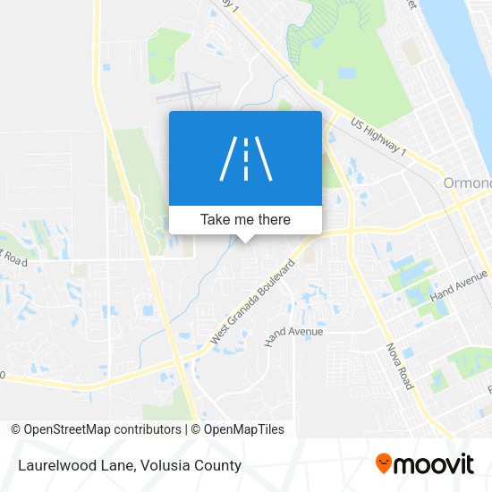 Laurelwood Lane map