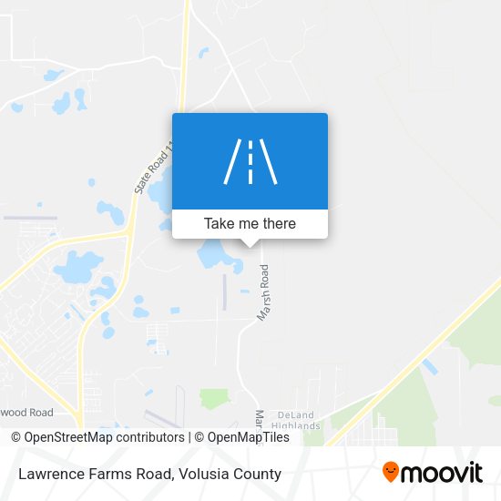 Lawrence Farms Road map