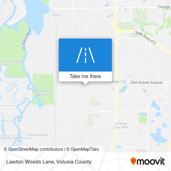 Lawton Woods Lane map