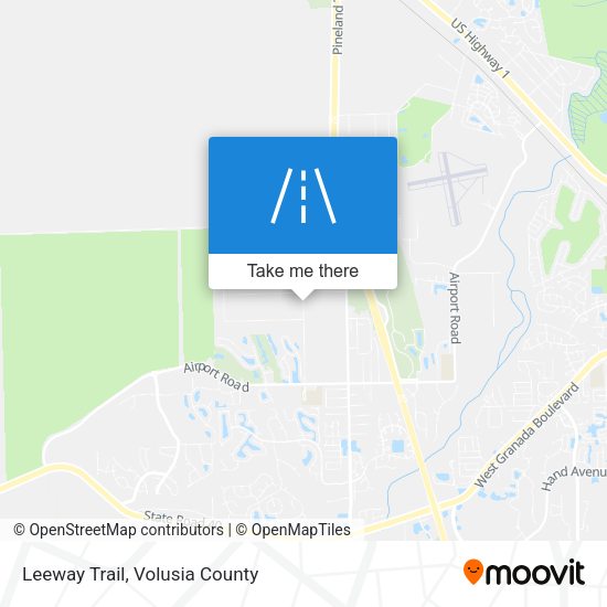 Leeway Trail map