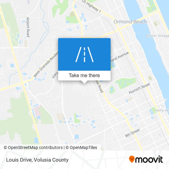 Louis Drive map