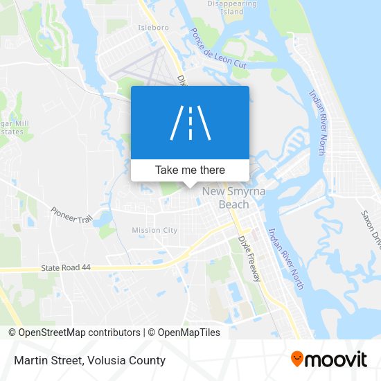 Martin Street map