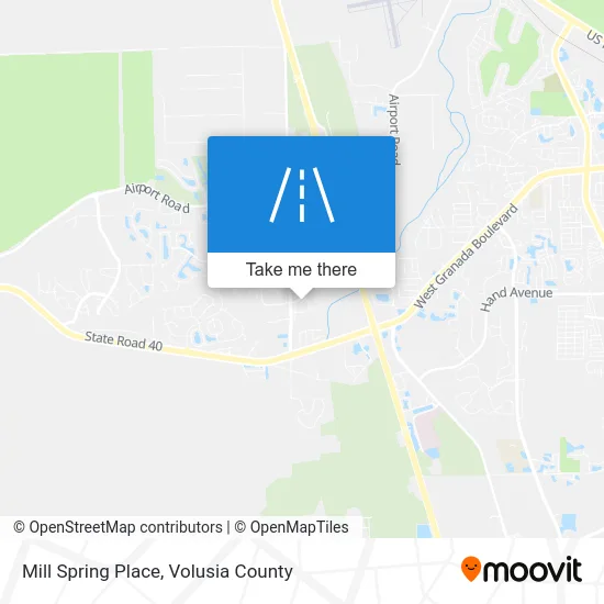 Mill Spring Place map