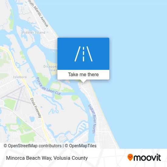 Minorca Beach Way map