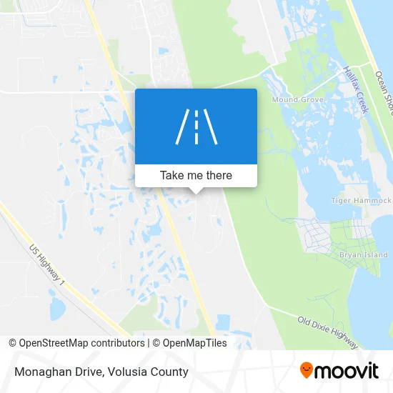 Monaghan Drive map