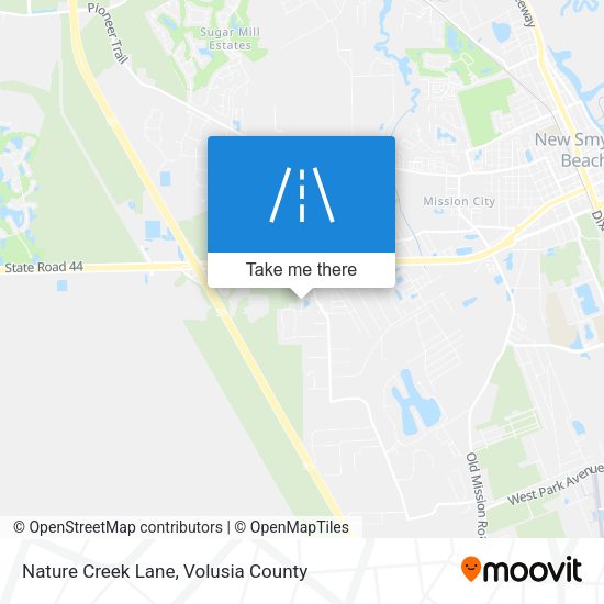 Nature Creek Lane map