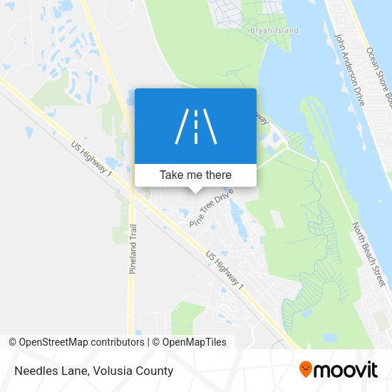 Needles Lane map