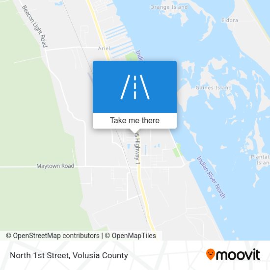 Mapa de North 1st Street