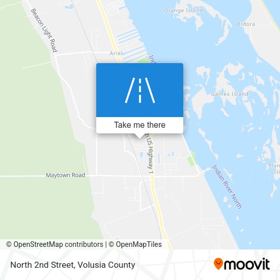 North 2nd Street map