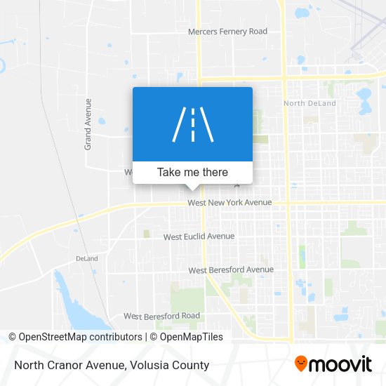 North Cranor Avenue map