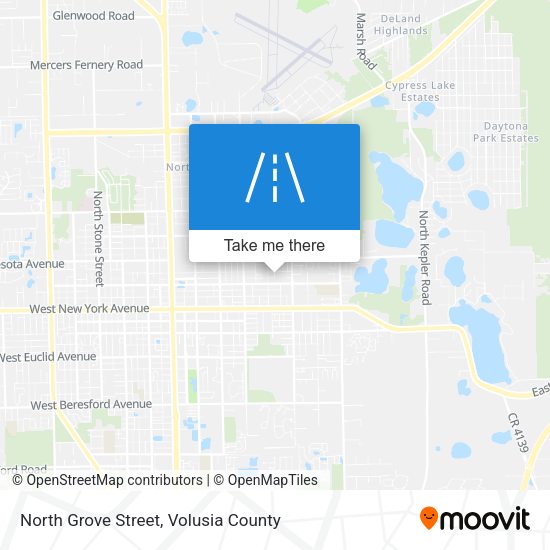 North Grove Street map