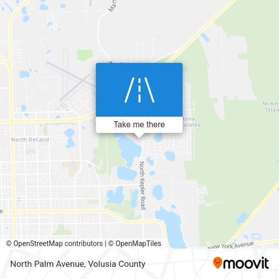 North Palm Avenue map