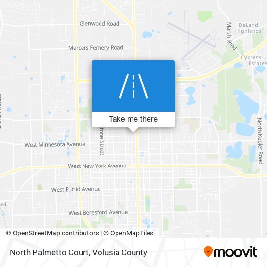 Mapa de North Palmetto Court