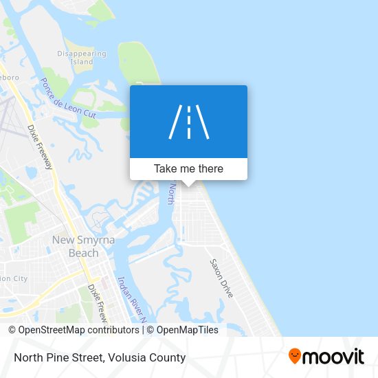 North Pine Street map