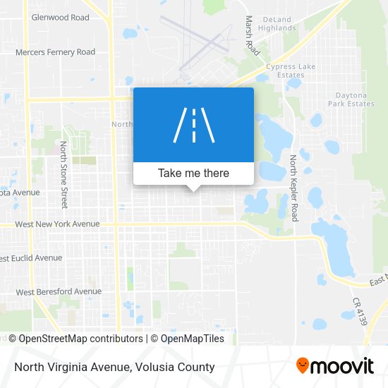North Virginia Avenue map