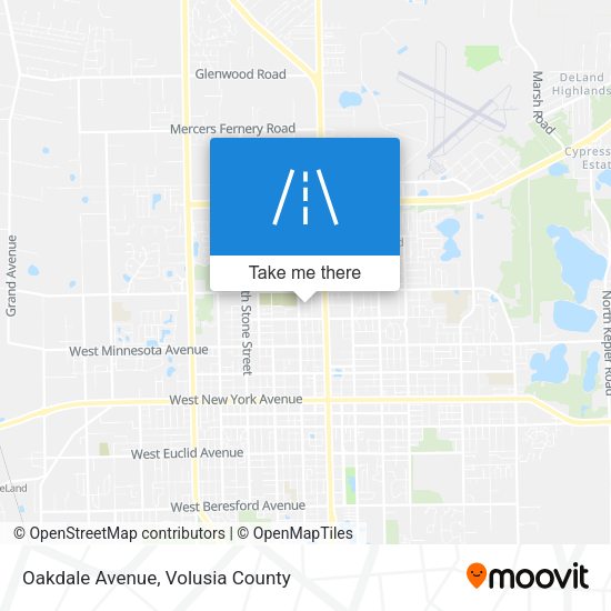 Oakdale Avenue map