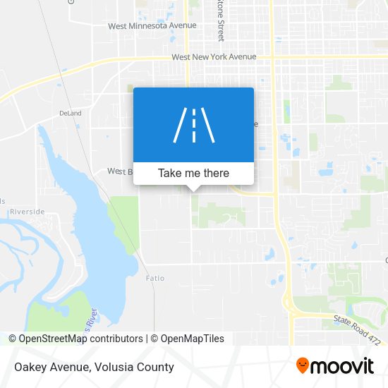 Oakey Avenue map