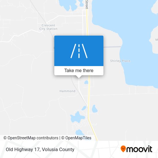 Old Highway 17 map