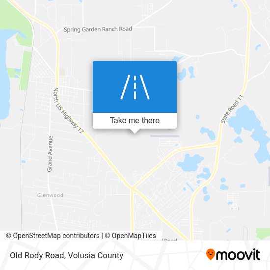 Old Rody Road map