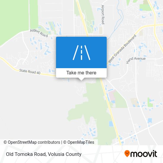 Old Tomoka Road map