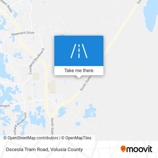 Mapa de Osceola Tram Road