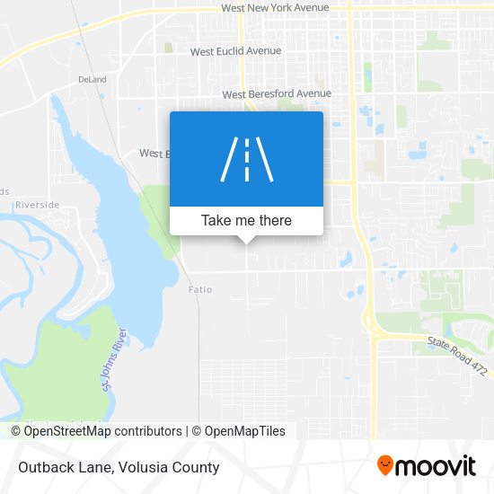Outback Lane map