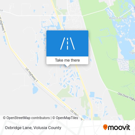 Oxbridge Lane map