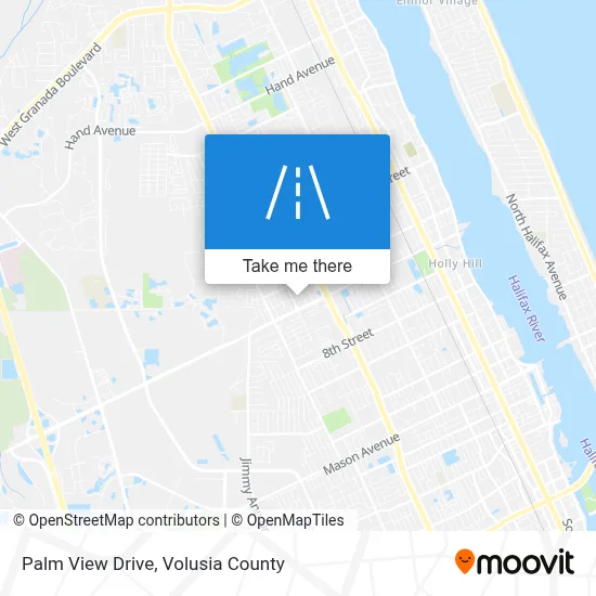 Palm View Drive map