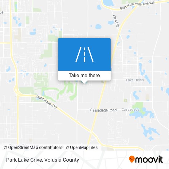 Park Lake Crive map