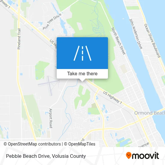Pebble Beach Drive map
