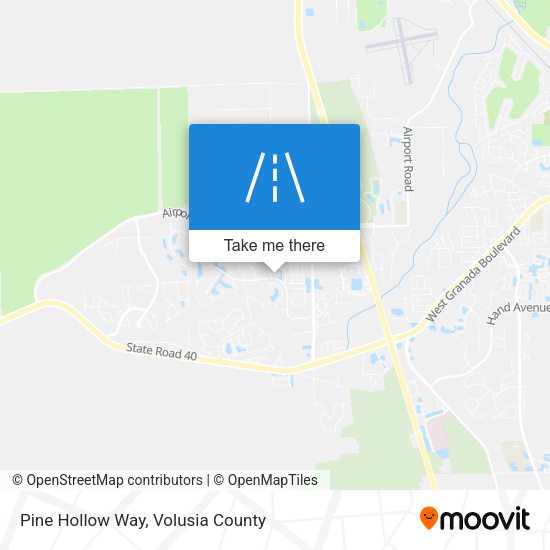 Pine Hollow Way map
