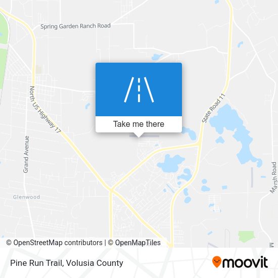Pine Run Trail map