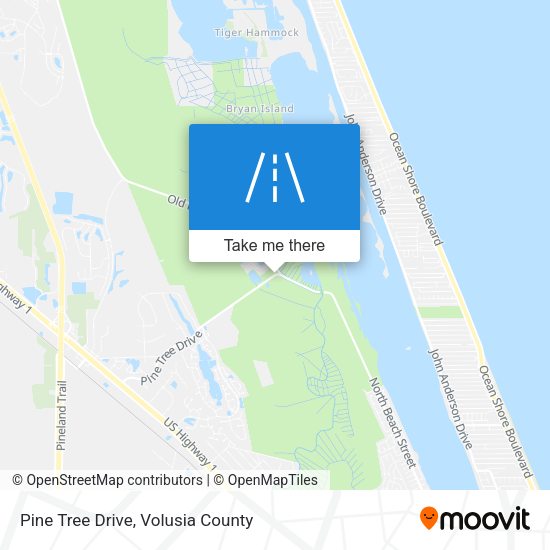 Pine Tree Drive map