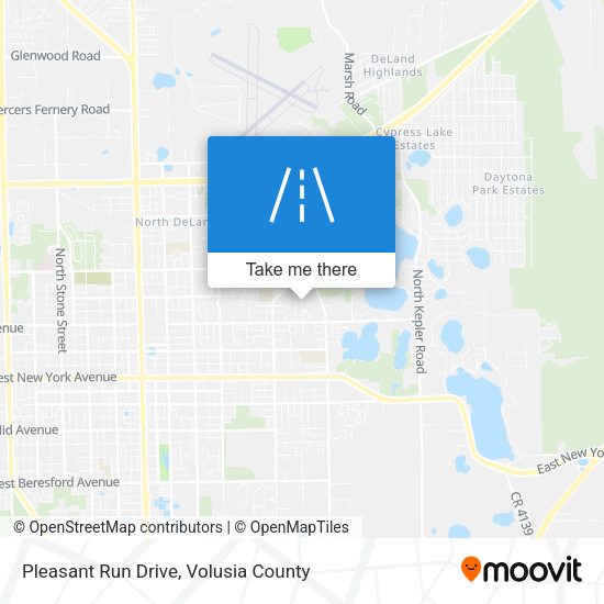 Mapa de Pleasant Run Drive