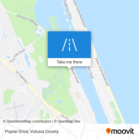 Mapa de Poplar Drive