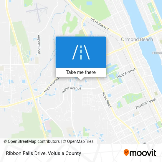 Ribbon Falls Drive map