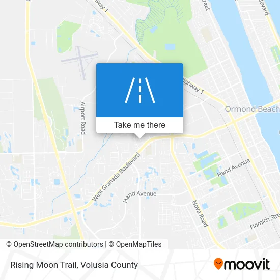 Rising Moon Trail map