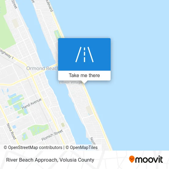 River Beach Approach map