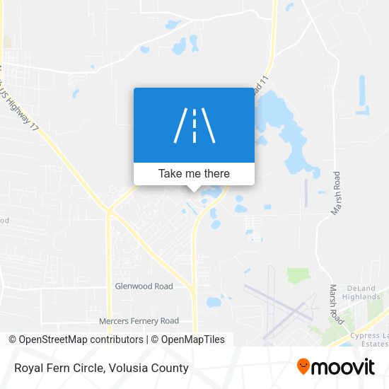 Royal Fern Circle map