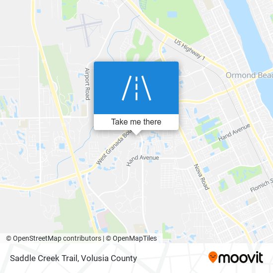 Saddle Creek Trail map