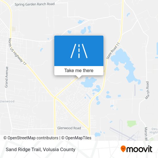 Sand Ridge Trail map