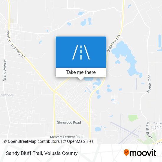 Mapa de Sandy Bluff Trail