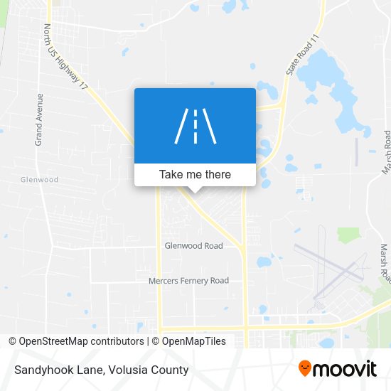 Sandyhook Lane map