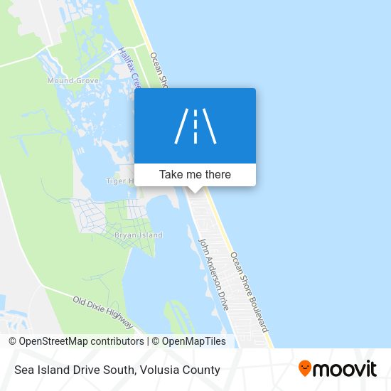 Sea Island Drive South map